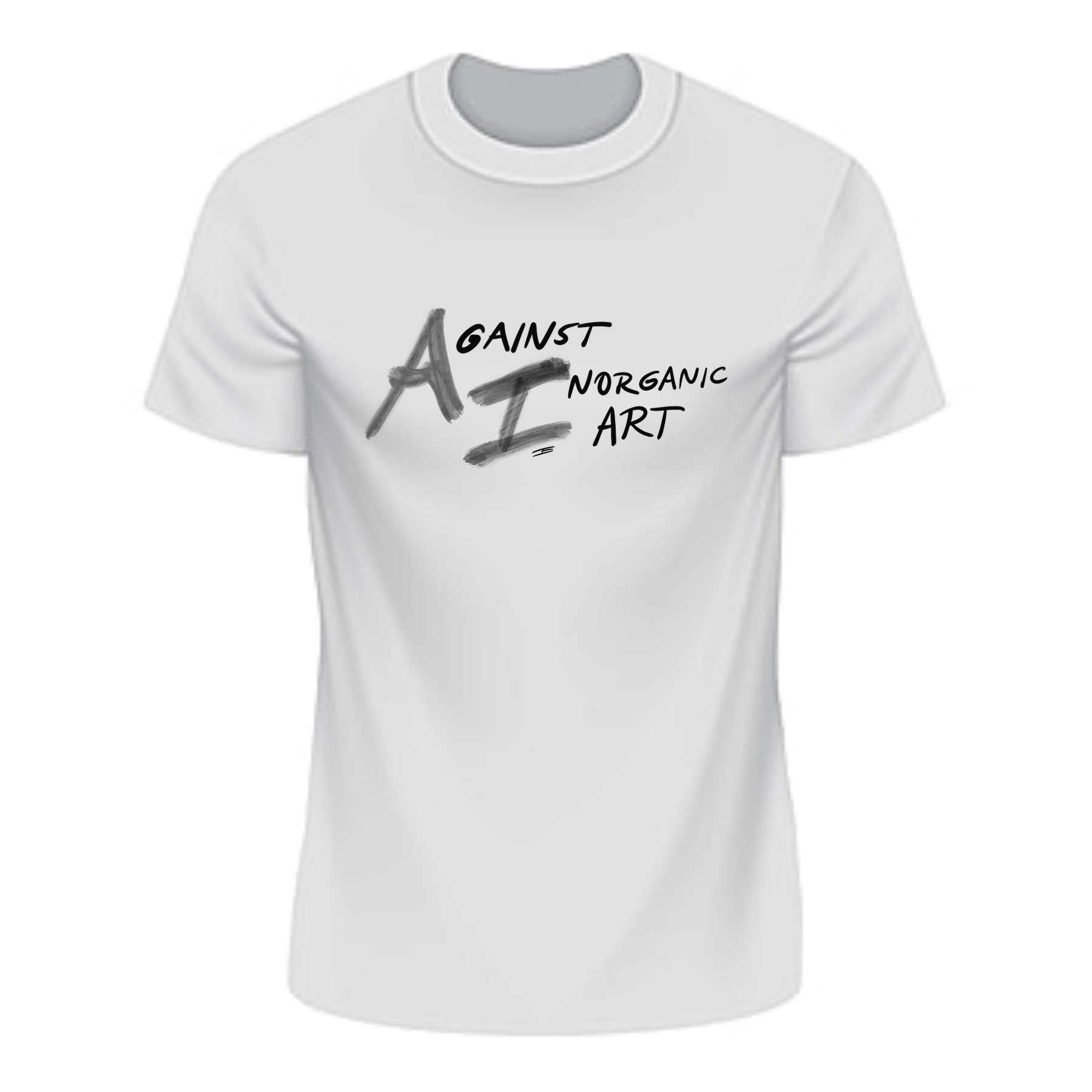 Against A.I. T-Shirt Front